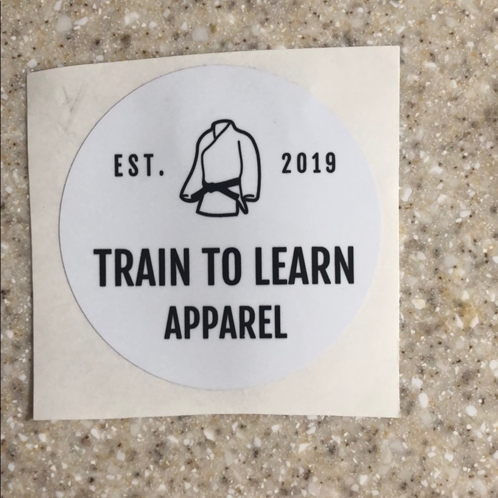 Train to learn apparel™️ 4 inch sticker